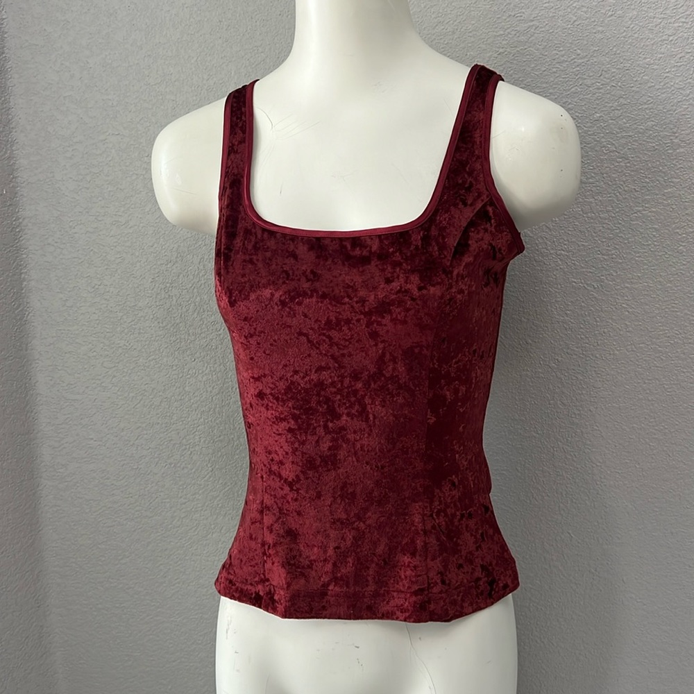 Victoria’s Secret Vintage Heart Label Velvet Tank Cami Top